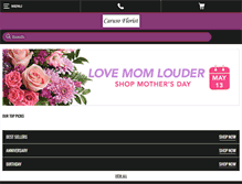 Tablet Screenshot of carusoflorist.net